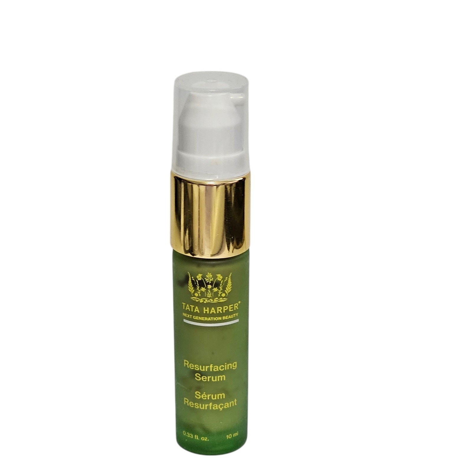 Tata Harper Resurfacing Serum 0.33 Oz 10 ml Travel Size New Glass Bottle Pump