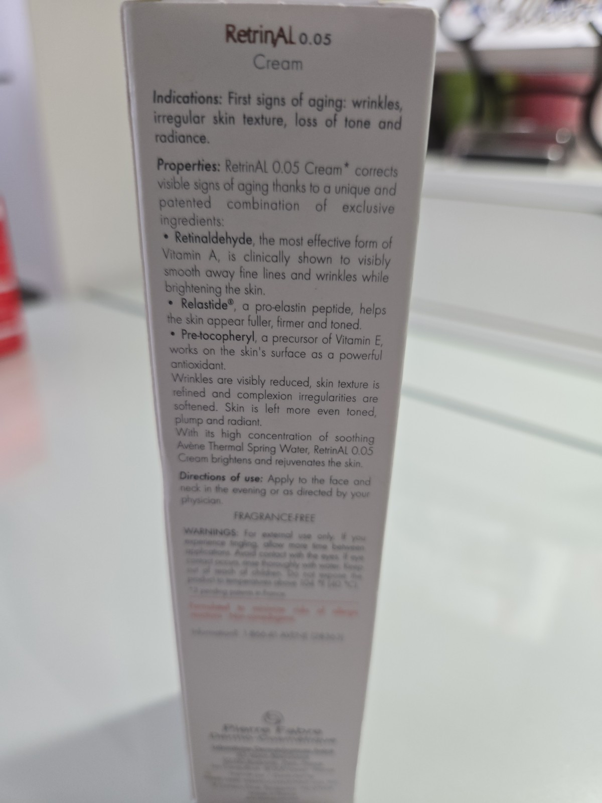 Avene Retrinal 0.05 Creme | Wrinkles | 1oz 30ml Moisturizer | New Sealed