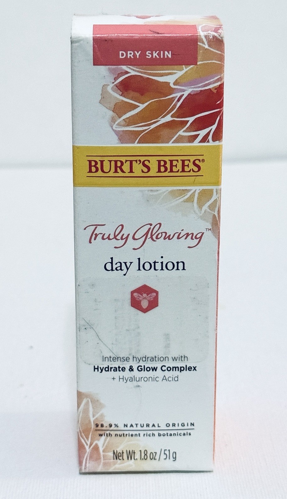 Burt’s Bees Truly Glowing Day Lotion hydrate glow complex hyaluronic acid 1.8oz