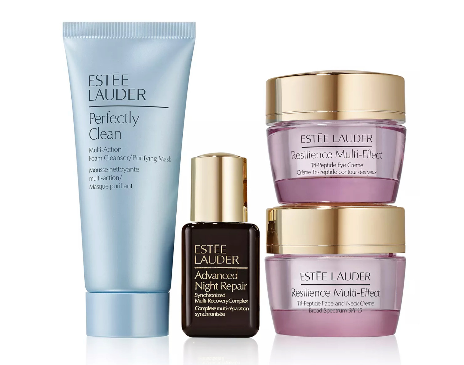 New 4X Estee Lauder Resilience Multi-Effect Day Eye Cream Foam Cleanser ANR