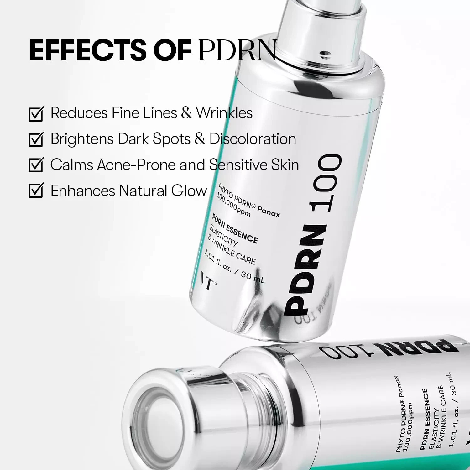 VT COSMETICS PDRN 100 Essence,Korean Gingseng Plant-derived Serum 30ml US Seller