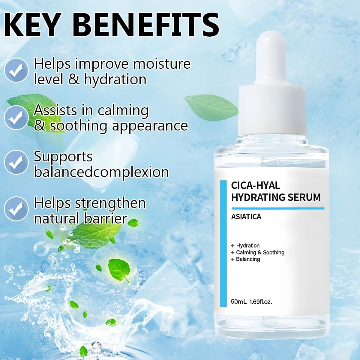 All Skin Types Hydration & Wrinkle Serum – 2PCS with Peptide Complex 1.69 fl. oz