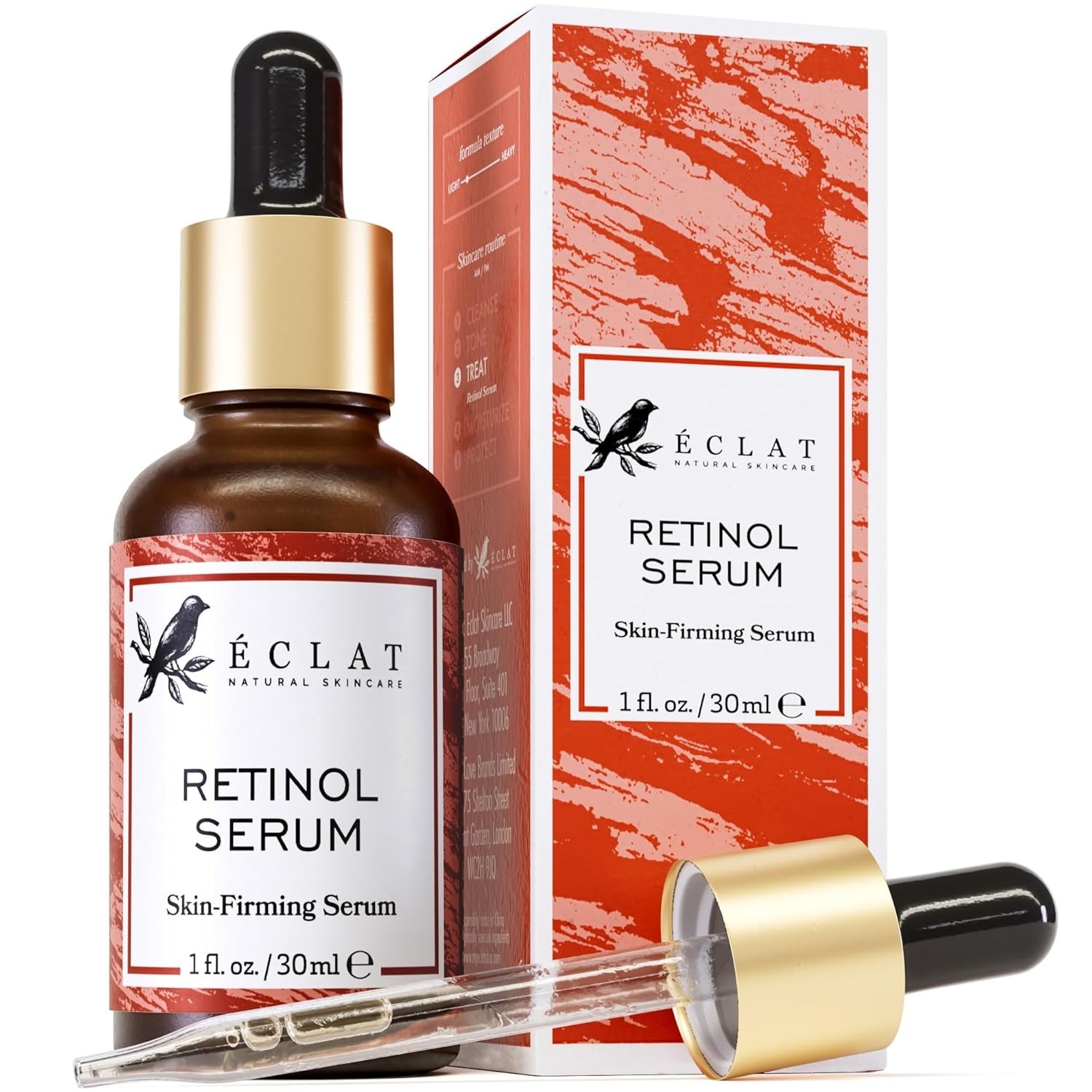 Eclat Vitamin C Face Serum, Brightening Facial Treatment with Vitamin E, 1 fl oz