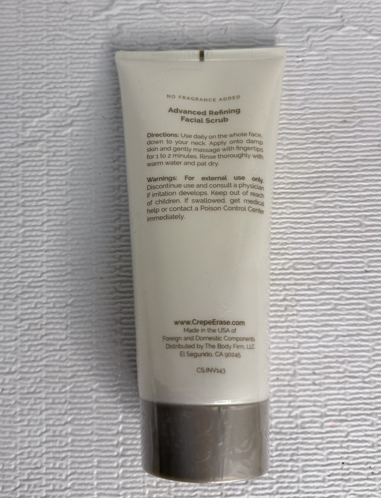 Crepe Erase Trufirm Complex Advanced Refining Facial Scrub 6oz Sealed