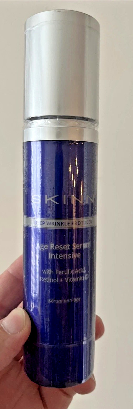 Skinn DEEP WRINKLE PROTOCOL AGE RESET SERUM INTENSIVE Sealed New 3.2 oz, 100ml