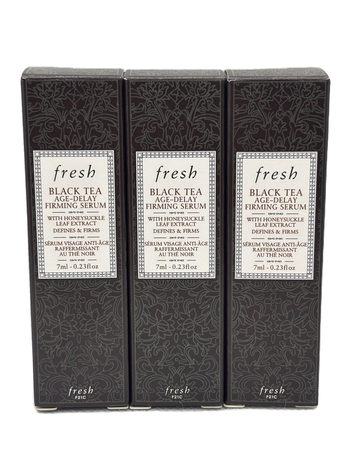 3-Pack Fresh Black Tea Age-Delay Firming Serum, 0.23 Fl. Oz, Travel Size