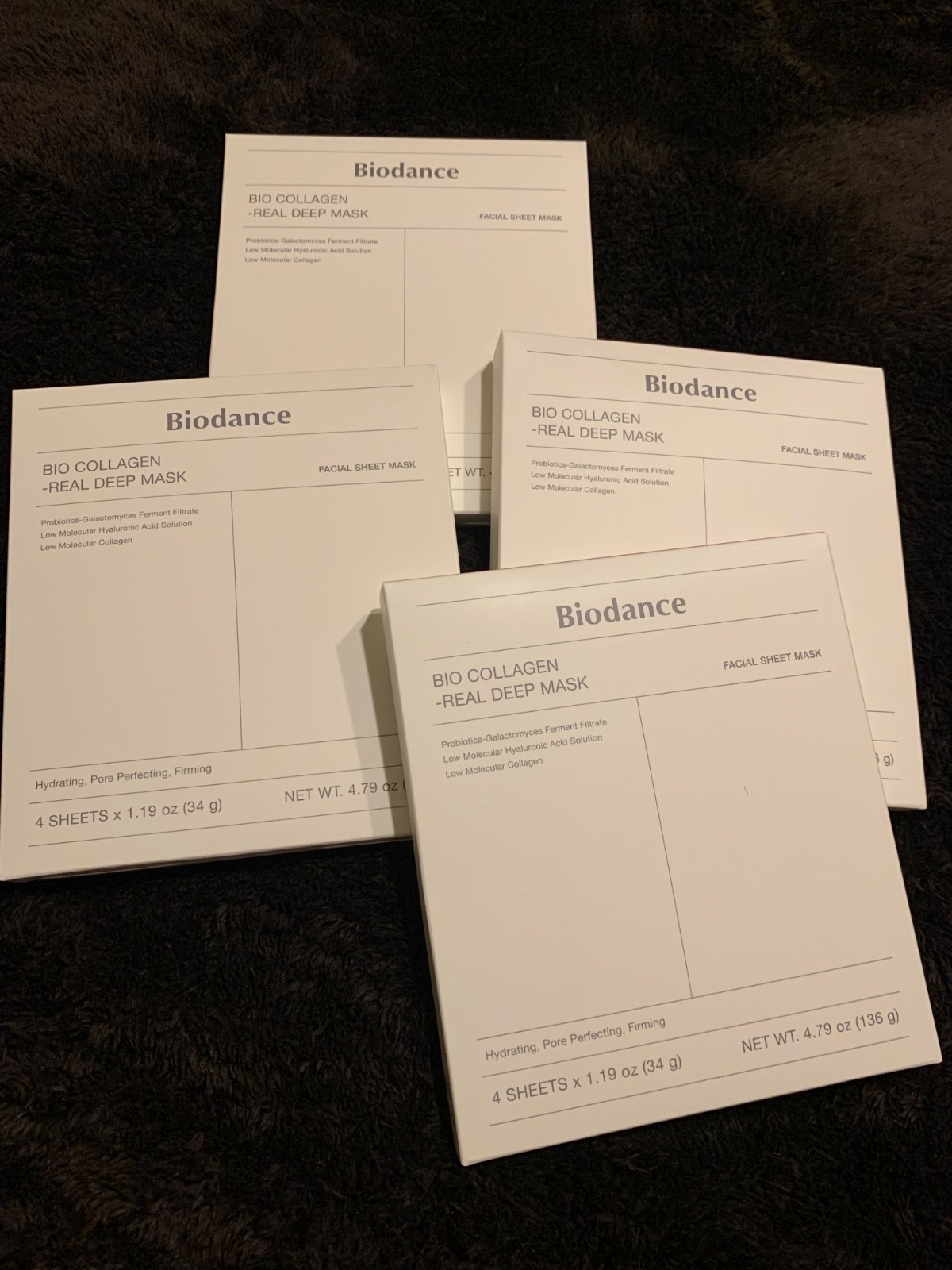 Biodance Bio-Collagen Real Deep Mask 4-Pack Hydrating Korean Skincare NEW