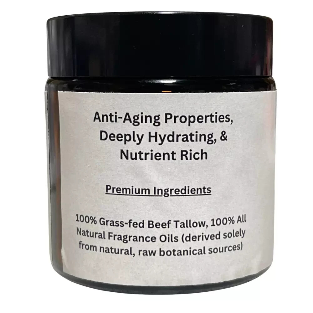 Tallow Face & Body Cream CHOOSE SCENT 100% Grass Fed Beef All-Natural Scents