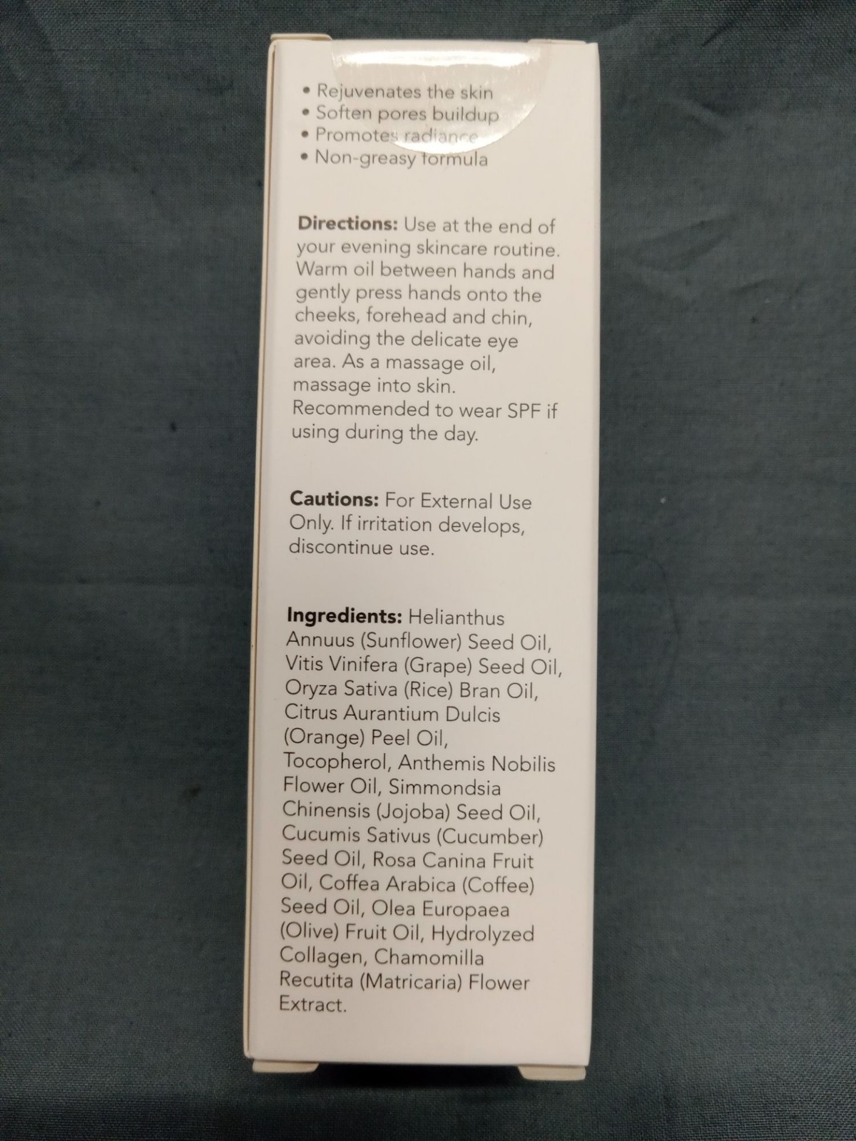 Spa Sciences Glow Facial Oil, Wrinkle Minimizer Skin Smoother 30mL NEW IN BOX!