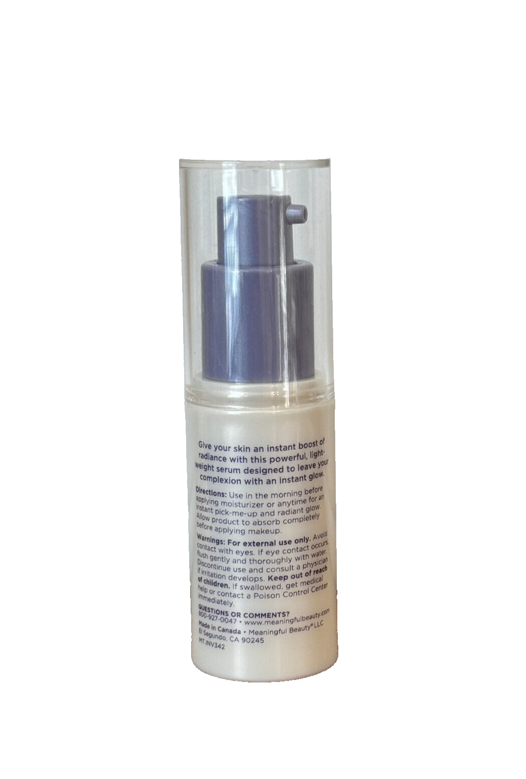 Meaningful Beauty Glowing Serum Cindy Crawford .5 oz / Full Size – $52.00 Value