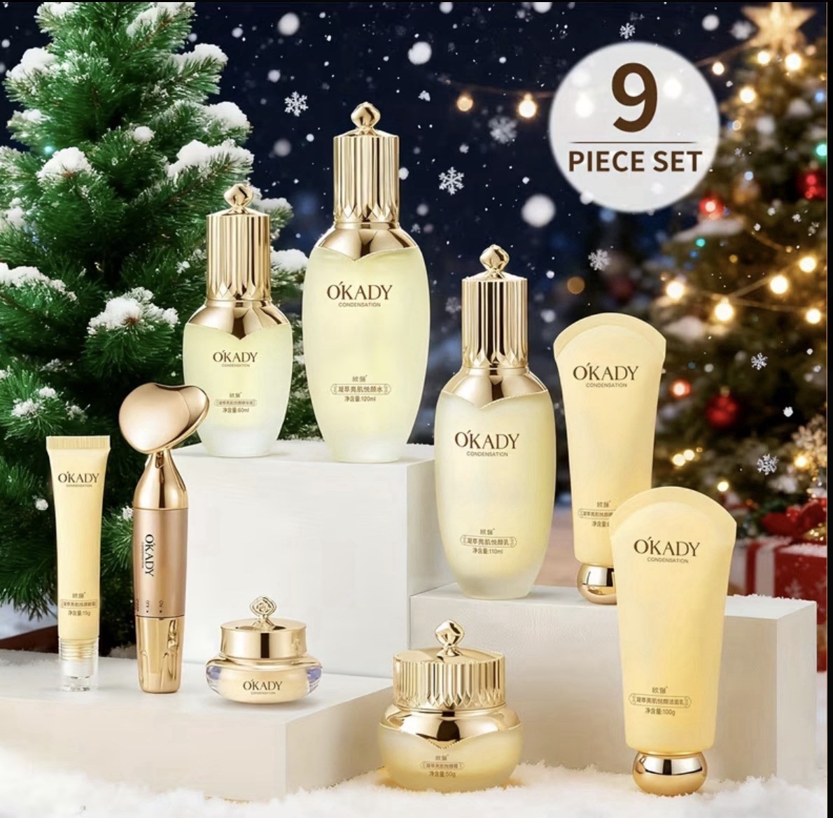 OKADY Ginseng Skincare Set | Make Skin Younger-looking Alcohol-Free