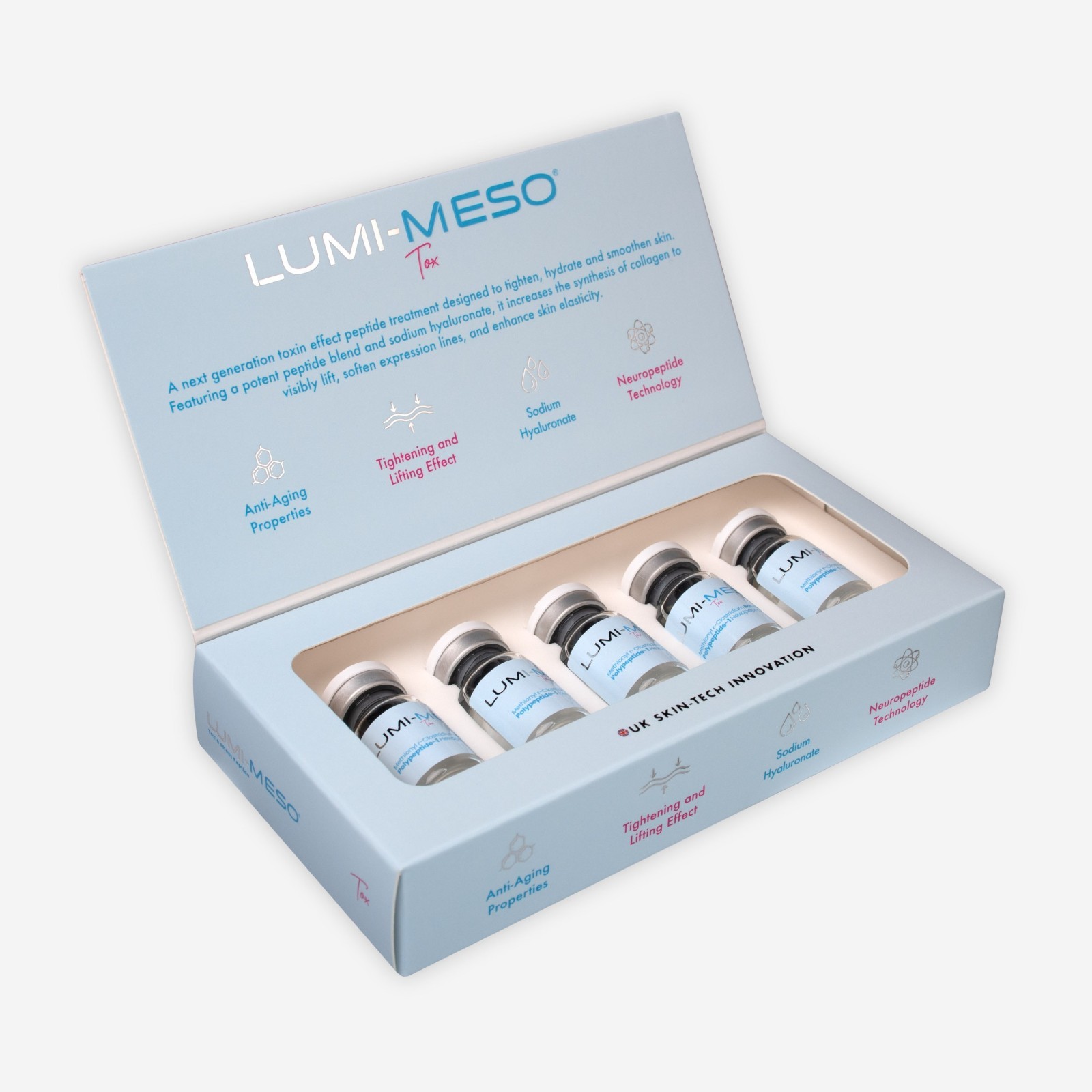 LUMI-MESO TOX Serum 5 x 5ml Vials – Professional Skin Care Formula