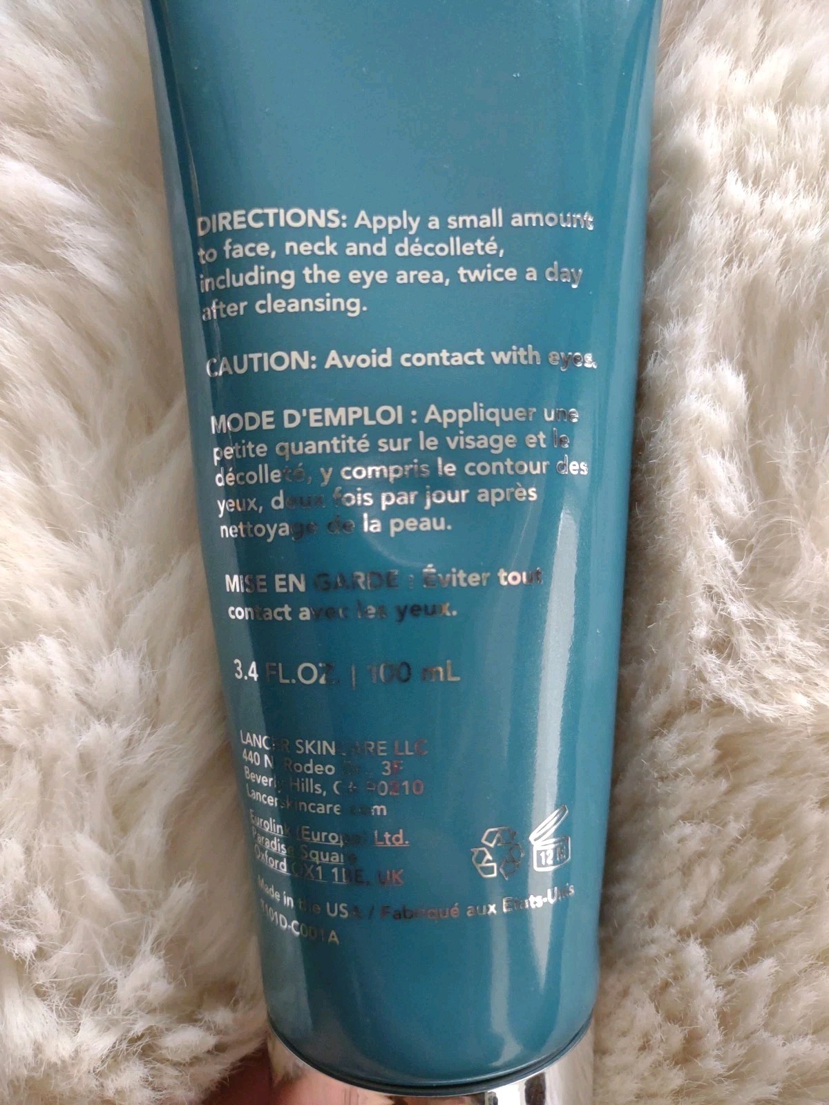 Lancer The Method Nourish 3.4 oz 100 mL Normal Combination Skin ~ New Sealed