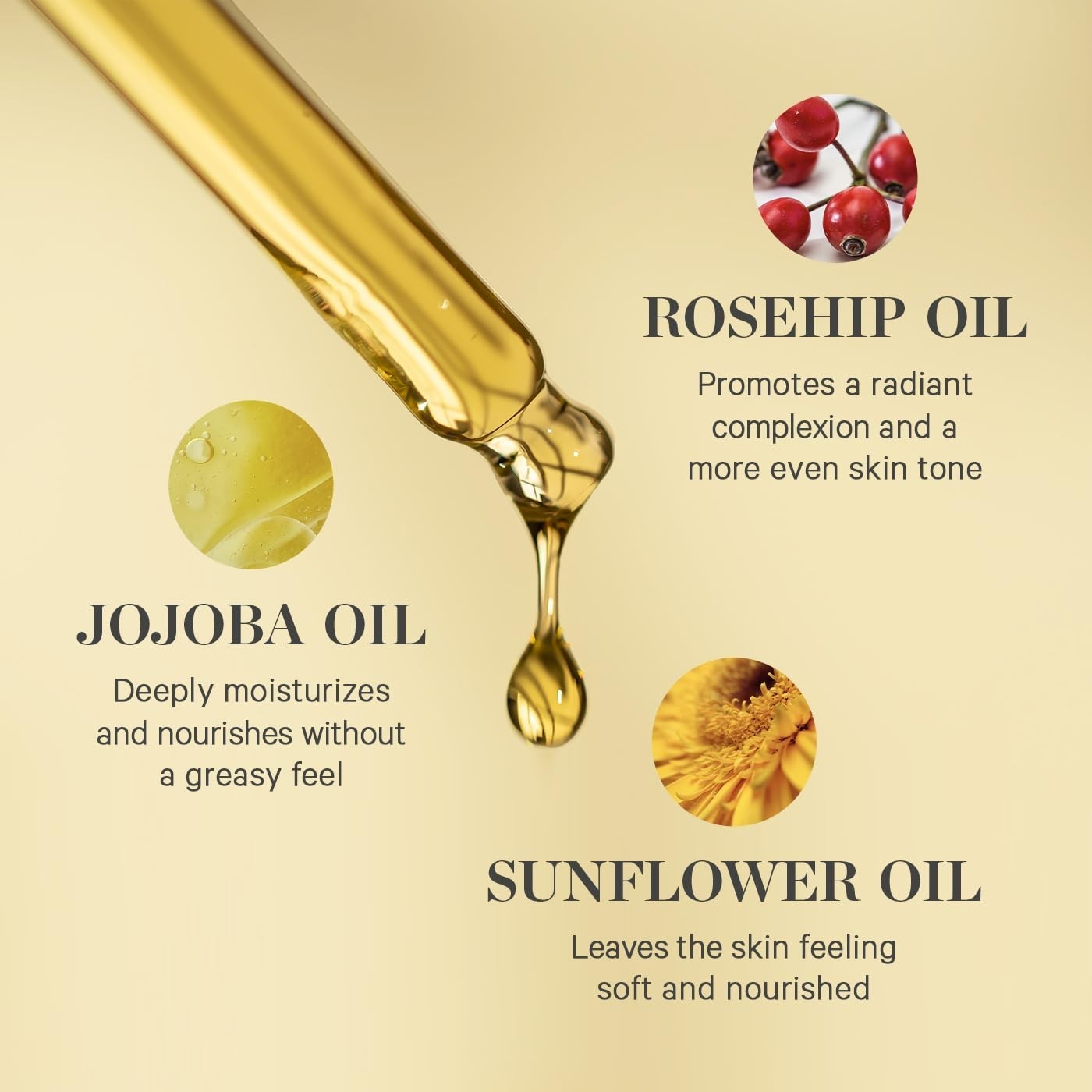 Fast-Absorbing Face Oil with Jojoba & Sea Buckthorn – 1.69oz