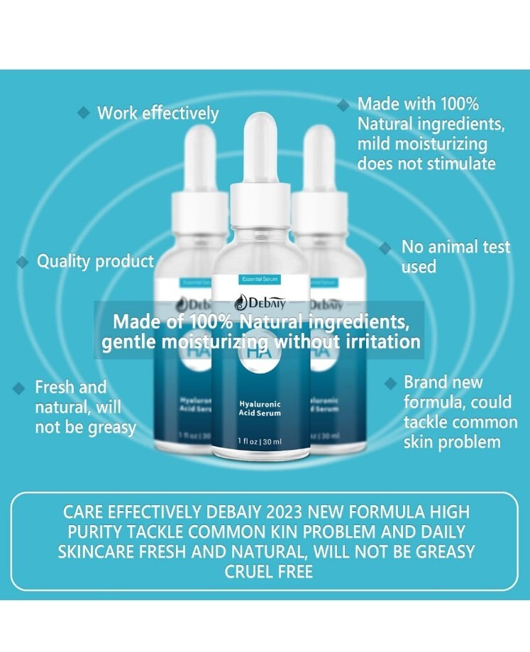 DEBAIY HA / Hyaluronic Acid Serum /1 fl. oz./ 2pack/exp. 04/10/2026
