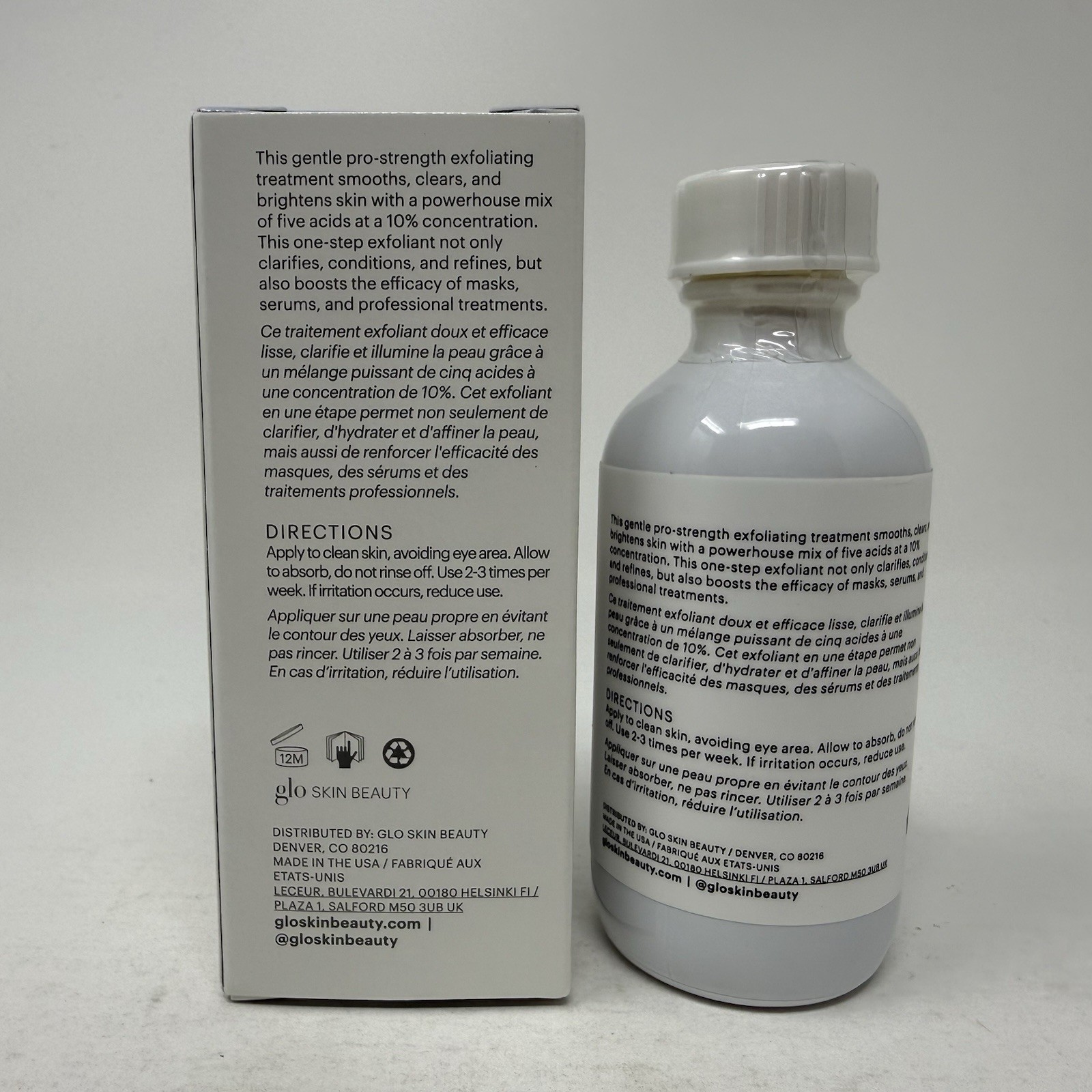 GLO SKIN BEAUTY Beta-Clarity Pro 5 Liquid Exfoliant AHA + BHA 1.8 Fl Oz $60 RV
