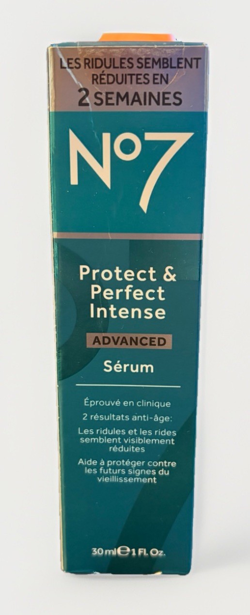 No7 Protect & Perfect Intense Advanced Serum 1oz 30ml Anti Aging Wrinkle Care