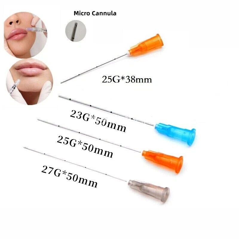 Sterile Package Disposable 18G-30G Cannula with Puncture Blunt Tips Components