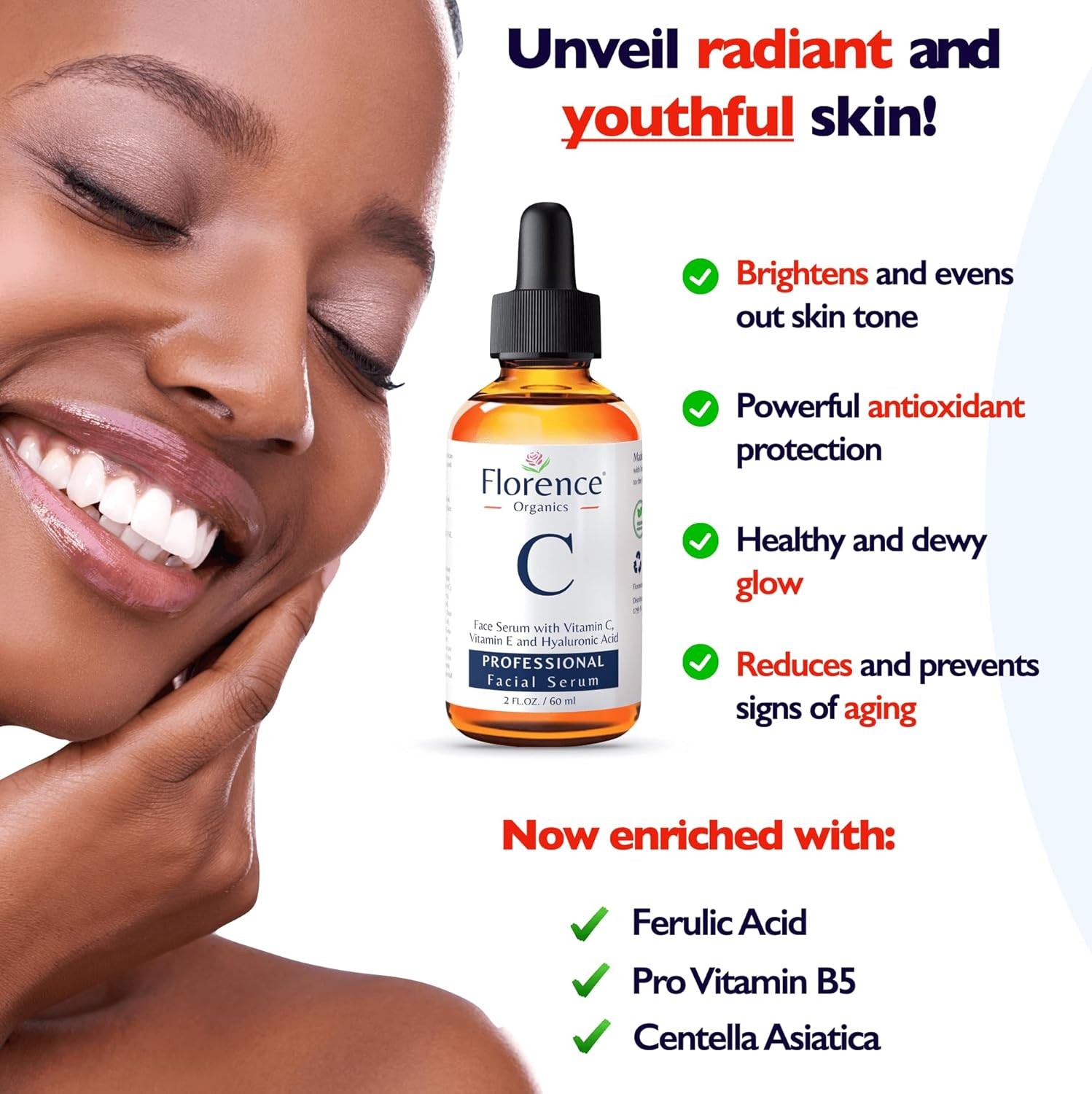 InstaSkincare Vitamin C Facial Serum – 2oz