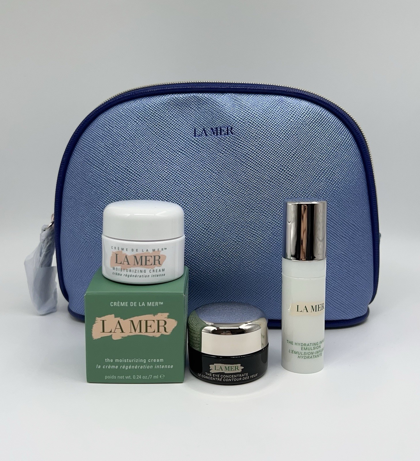 La Mer 4pcs Gift Set – Cream, Eye Concentrate, Hydrating Infused Emulsion New