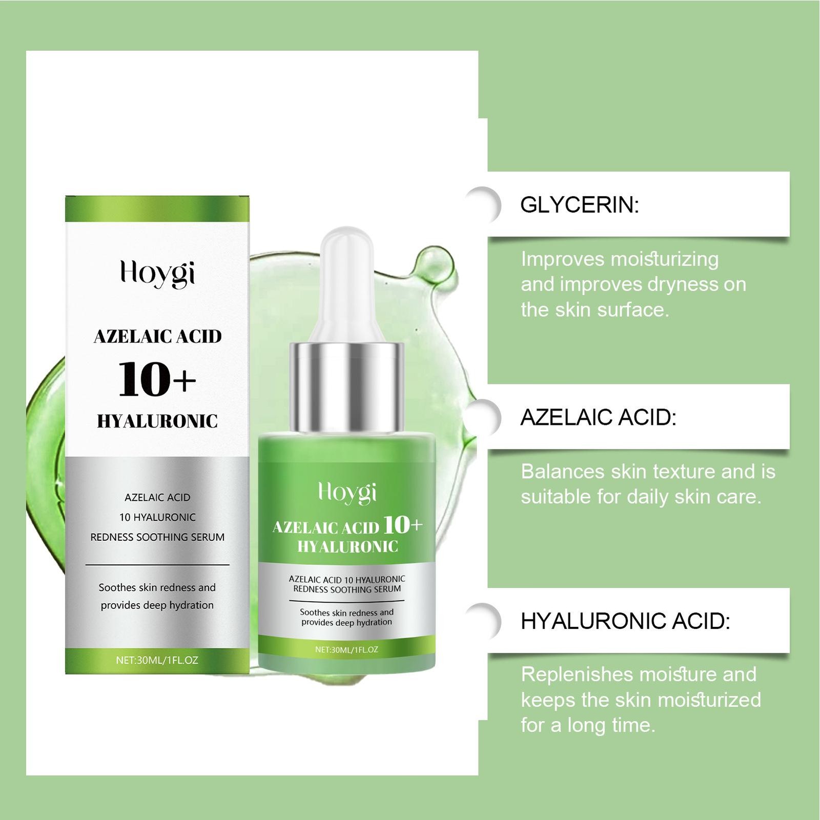 Azelaic Anua Acid Azelaic Acid 10 Hyaluron Redness Soothing Serum, 30ml/ 1.01 fl