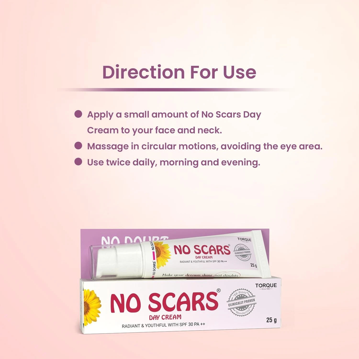 Skin Brightening No scars Day Cream with SPF 30 PA+ with BB Biont 25gm | FS USA