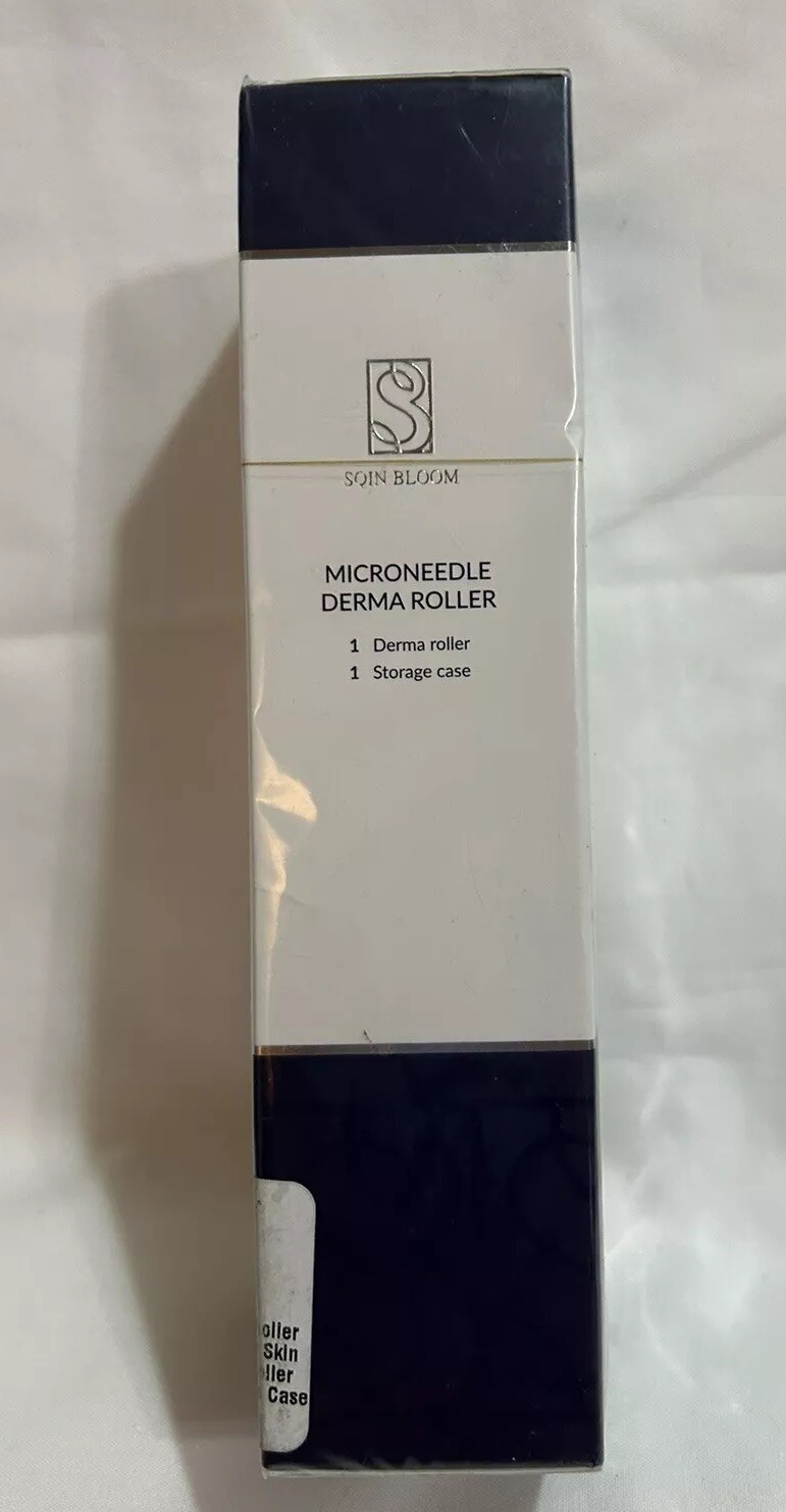 Derma Roller By Sqin Bloom W/ Titanium Microneedles .33 mm Includes Storage Case