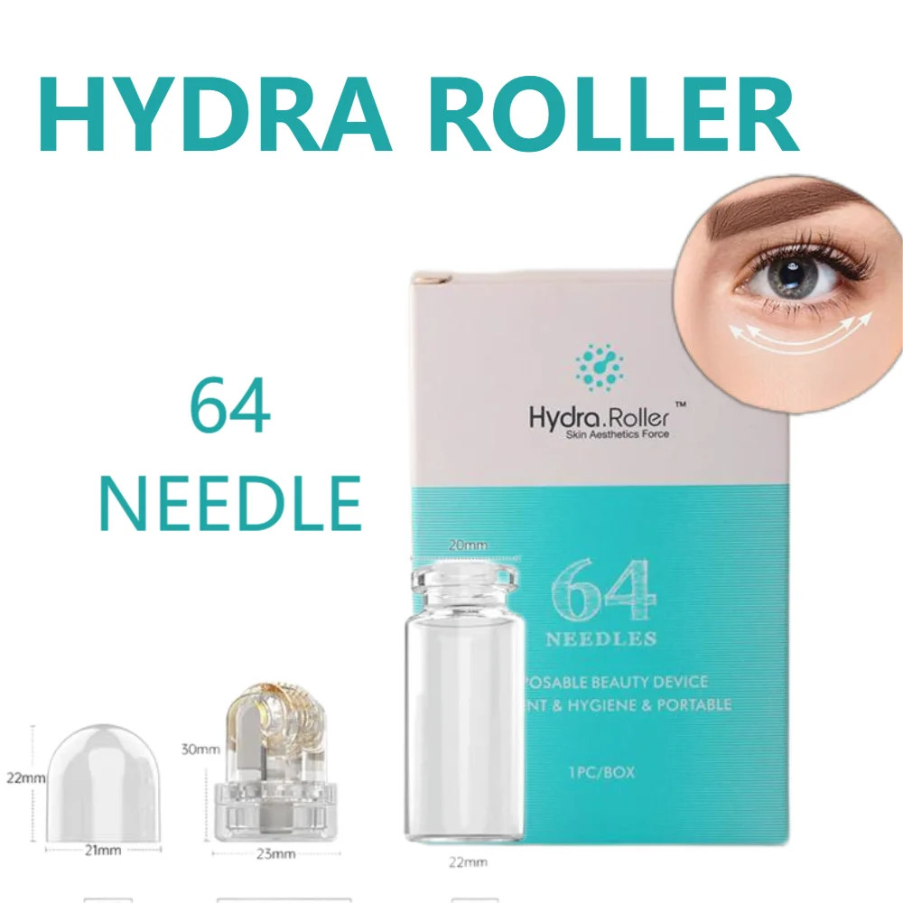 Roller Needle Gold Titanium Tip Needles Cosmetic Roller Reusable Bottle