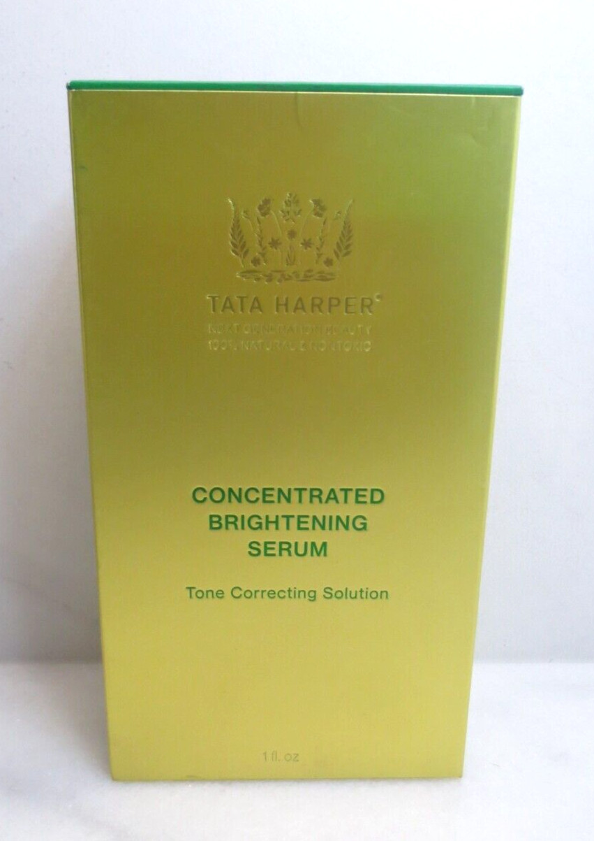 TATA HARPER CONCENTRATED BRIGHTENING SERUM TONE CORRECTING SOLUTION 1 OZ BOXED
