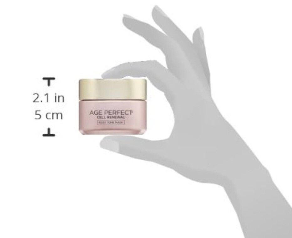 L’Oreal Paris Age Perfect Cell Renewal Rosy Tone Face Mask, 1.7 oz Each (2 PACK)