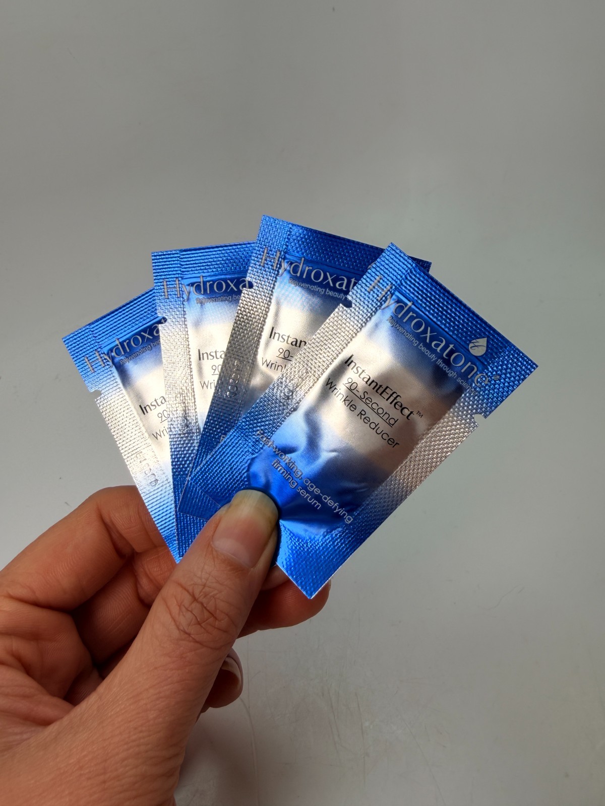 Hydroxatone 90 Second Wrinkle Reducer Instant Effec Travel Pack Sample Pack of 4