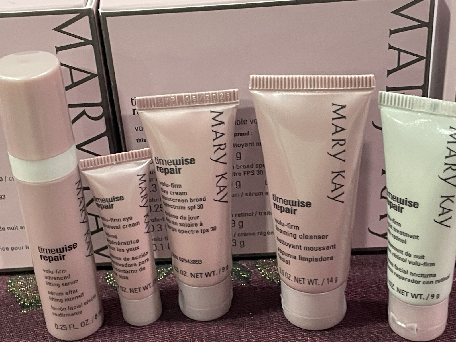 3 Mary Kay TimeWise Repair Volu-Firm ToGo,5 Piece Anti-Aging Skincare Exp 5/26
