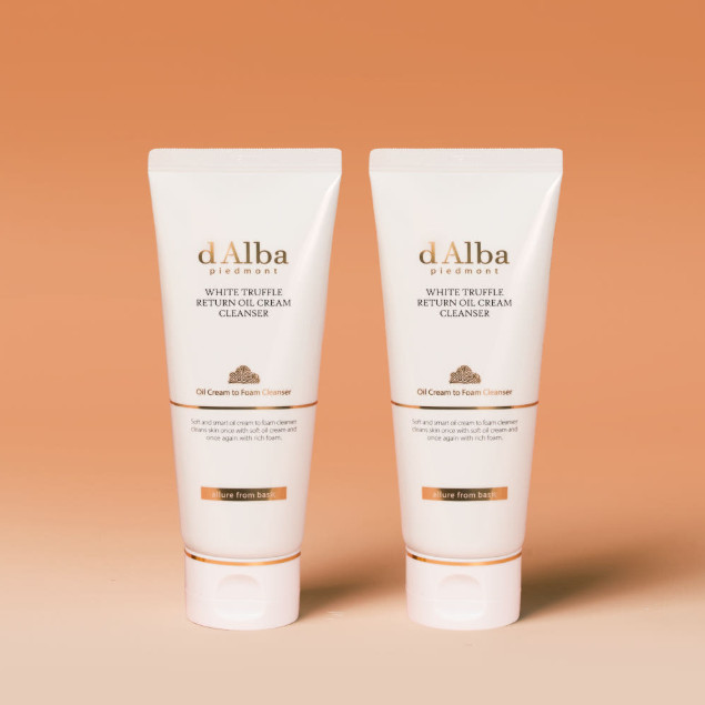 dAlba Vegan Serum Cleanser White Truffle Facial Cleanser 100ml x2 K-beauty