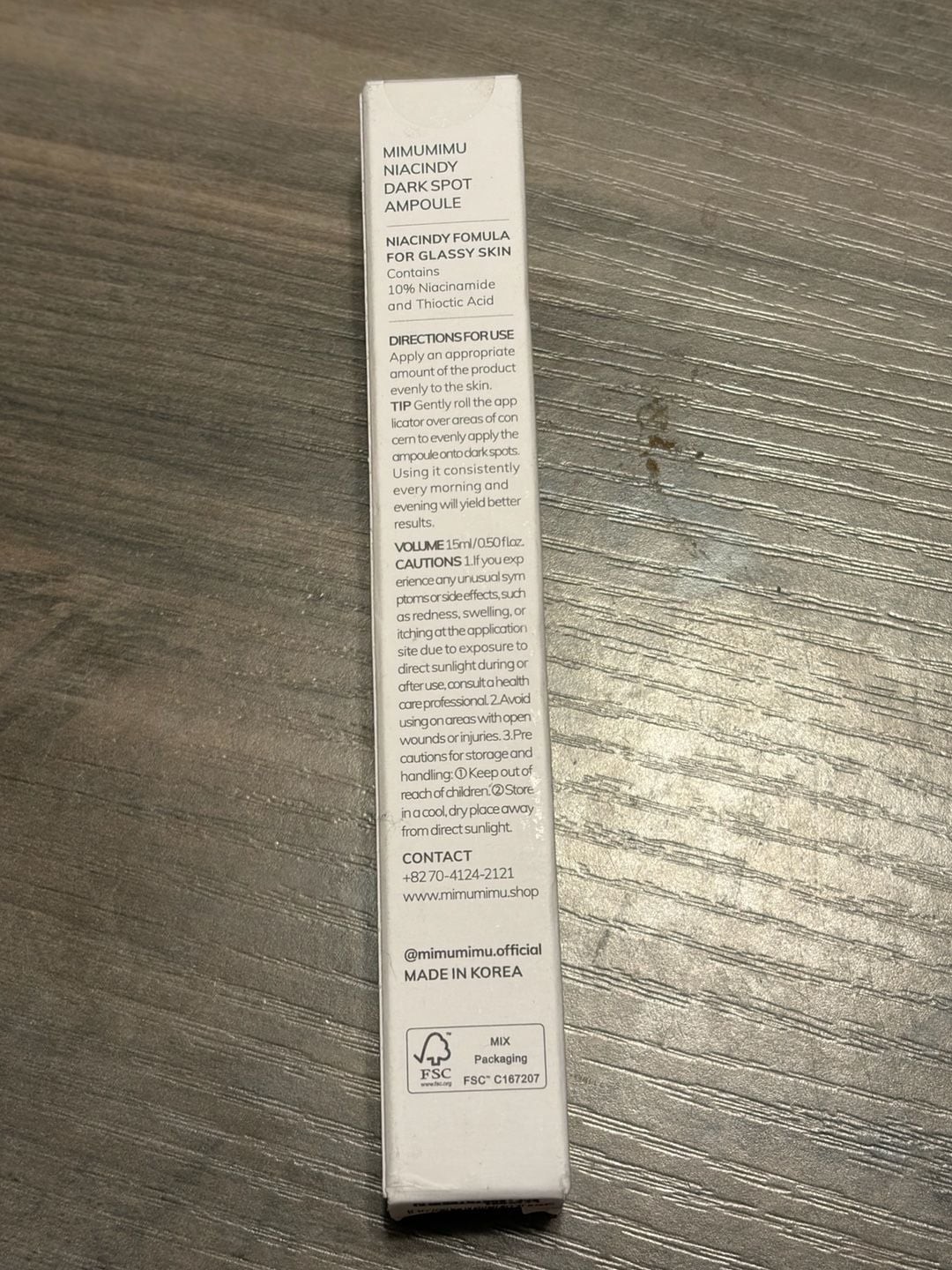 MIMUMIMU Niacindy Dark Spot Ampoule 15ml