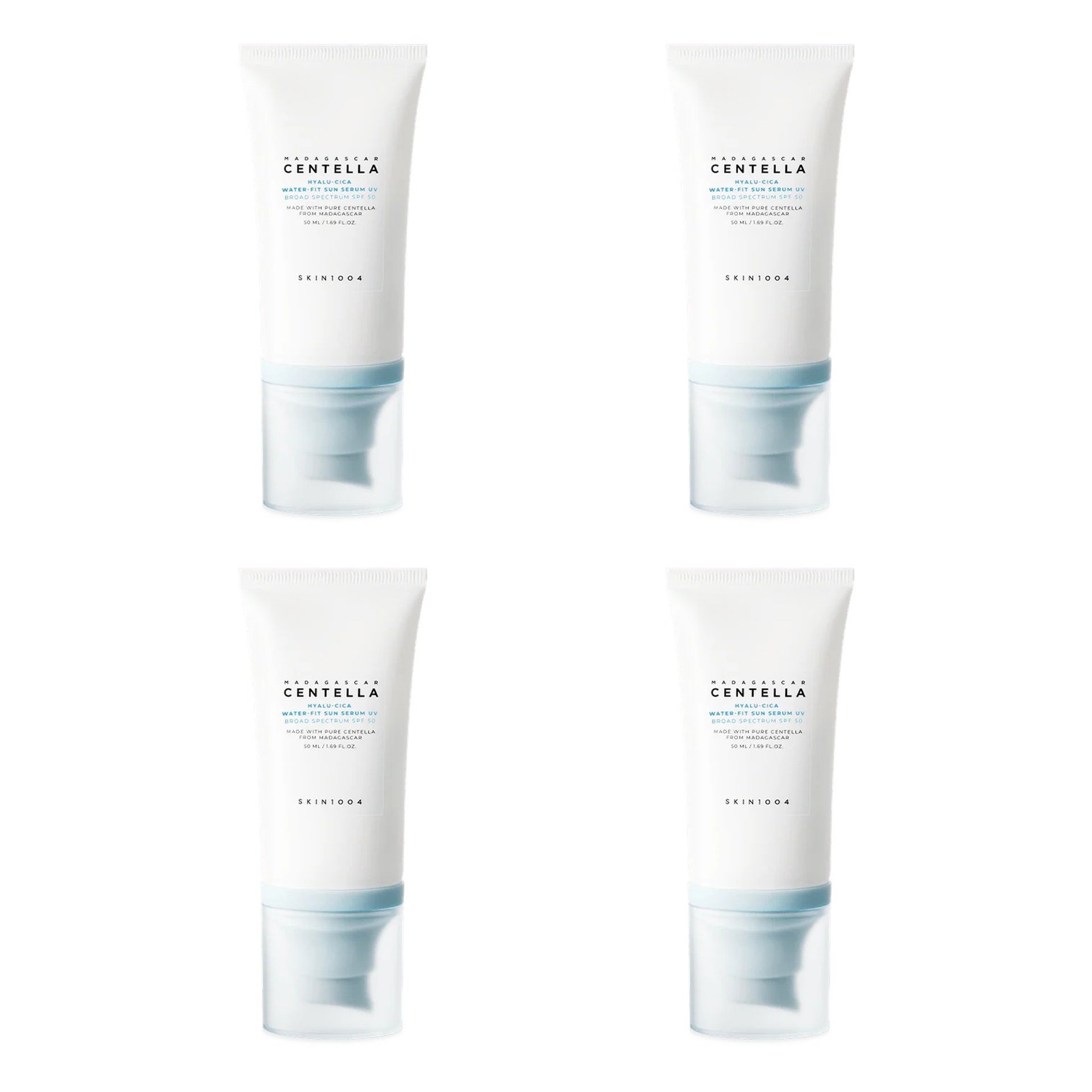 SKIN1004 Madagascar Centella Hyalu-CicaSun Serum SPF50+ PA+ (50ml) 4-Pack