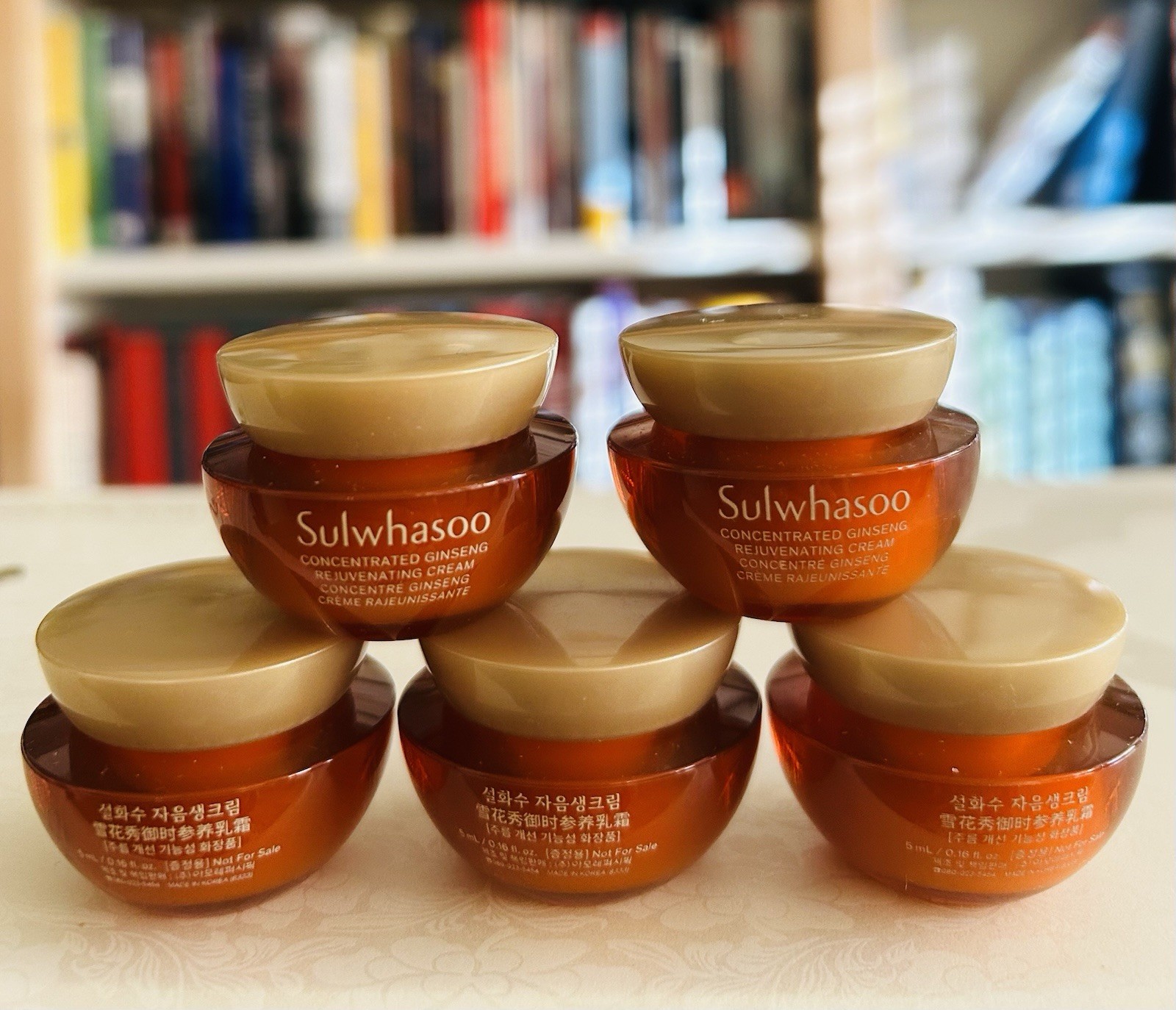 Sulwhasoo Concentrated Ginseng Rejuvenating Cream 5ml x 5 Pcs, Anti- Wrinkles