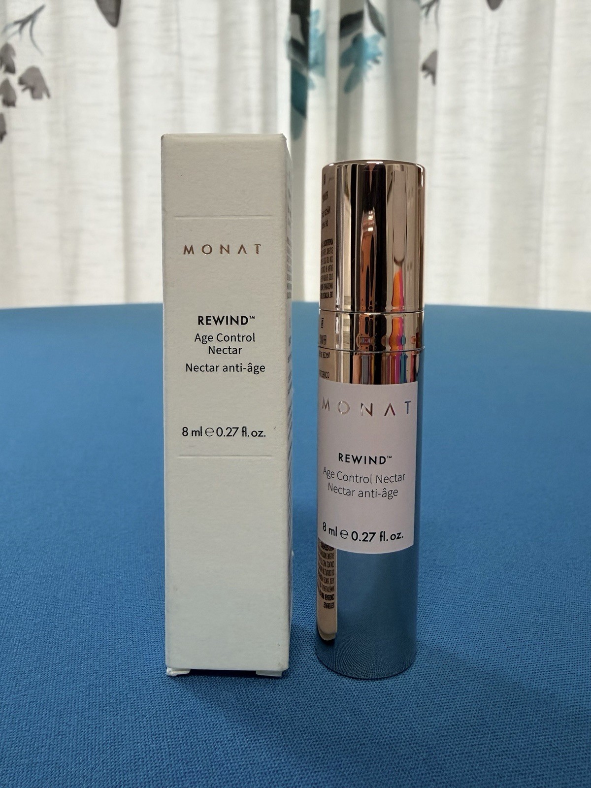 Monat Rewind Age Control Nectar 8 ml / .27 fl oz TRAVEL SIZE New w/ Box