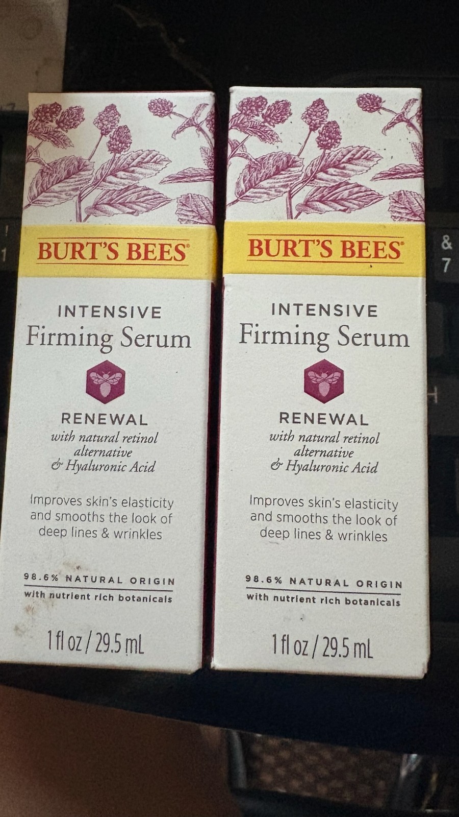 2 Pk: Burt’s Bees Renewal Intensive FRMING Serum 1oz Smoothes Skin BRAND NEW LOT