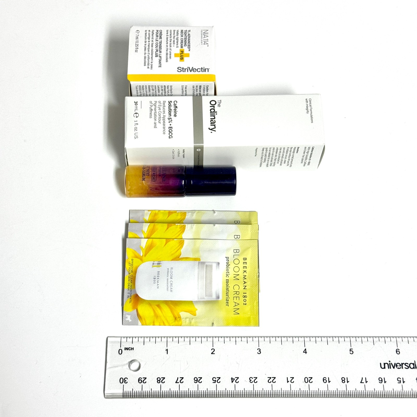 ANTIAGING LOT 6pc StriVectin Neck Cream L’Occitane Reset Serum Ordinary Caffeine