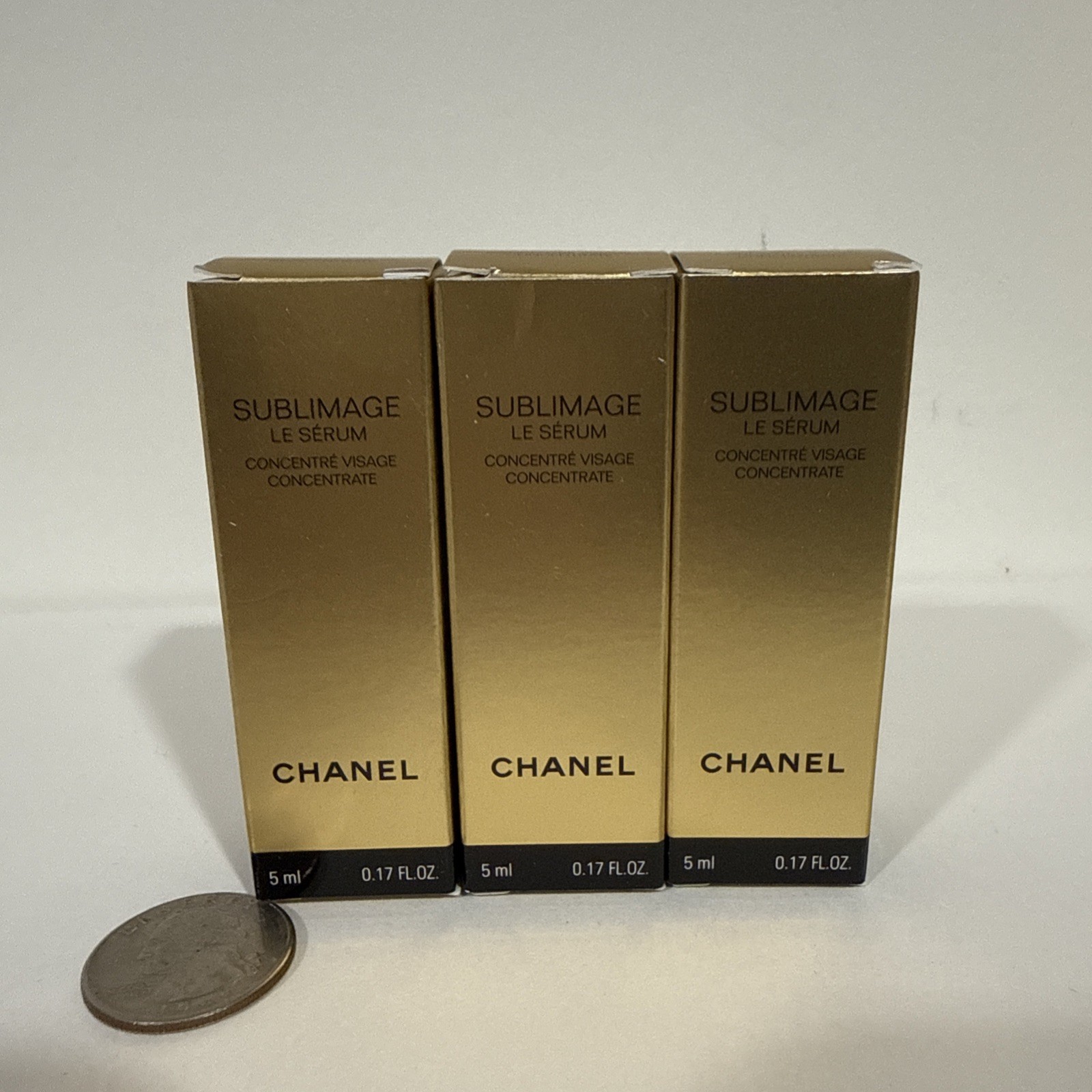 Lot Of 3: Chanel Sublimage LE SERUM Concentrate 5ml / 0.17oz Each 15ml Total
