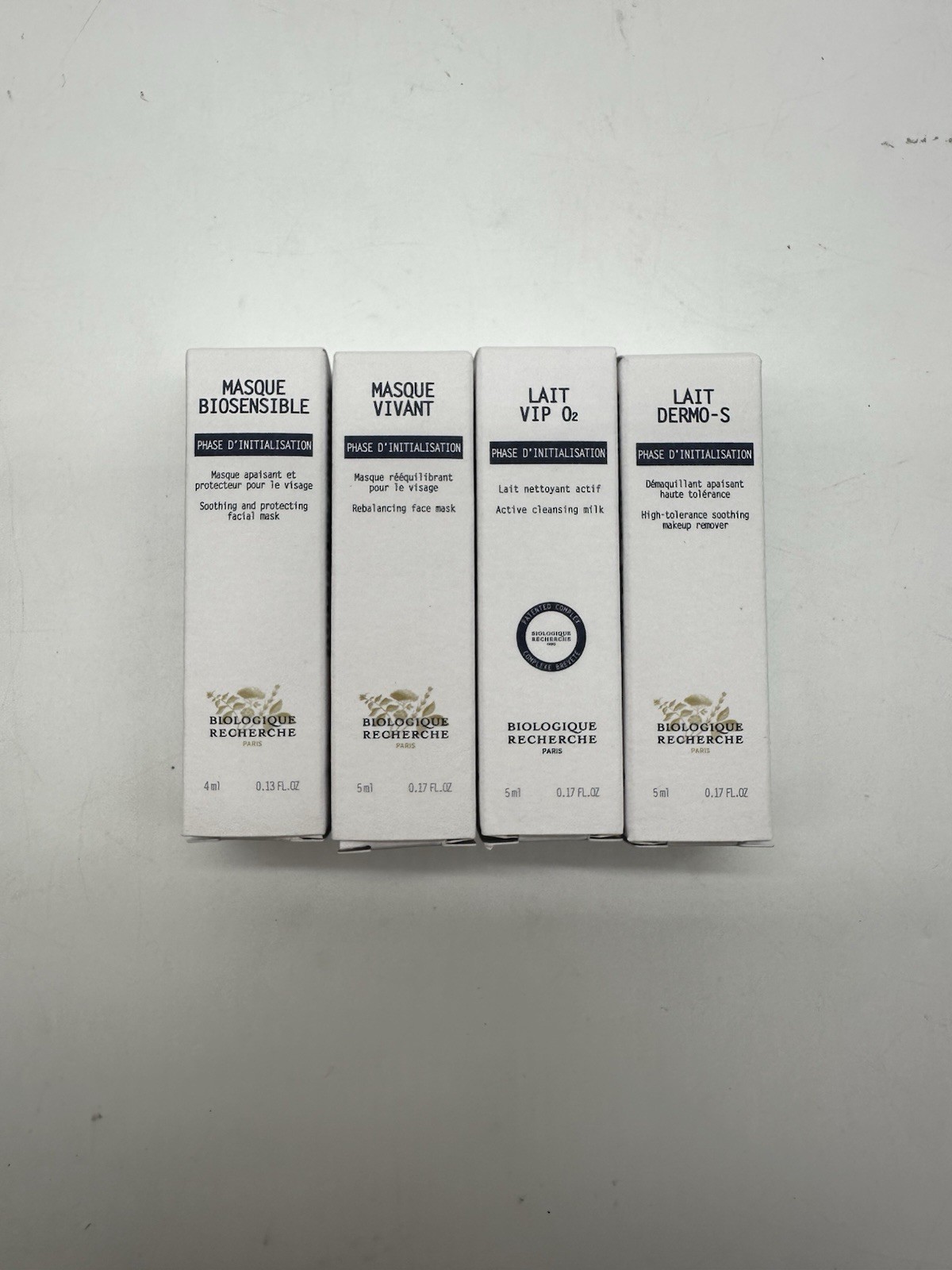 Biologique bundle of 4 skin care make up remover cleansing milk & masks.