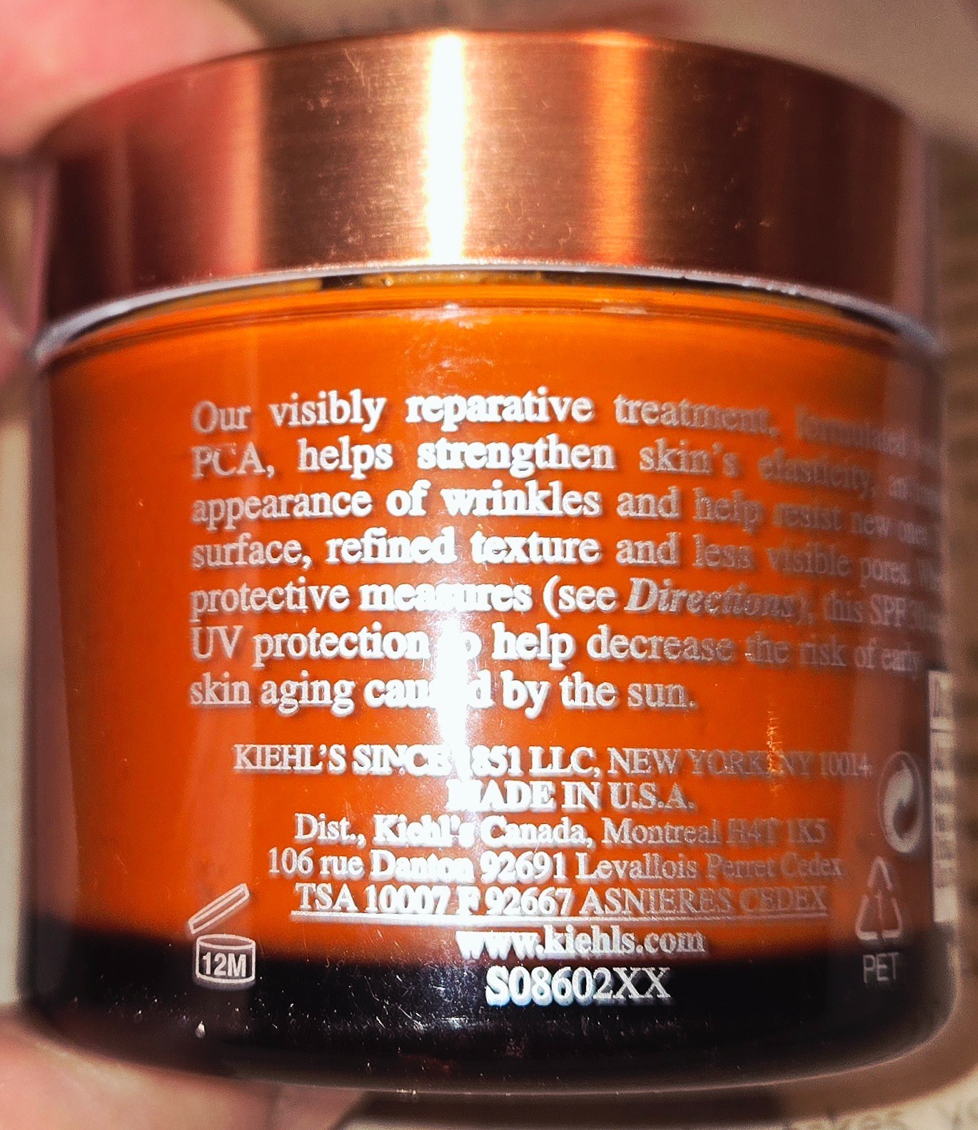 Kiehl’s Powerful Wrinkle Reducing Face Cream 1.7 fl oz SPF 30 New w-Seal Rare