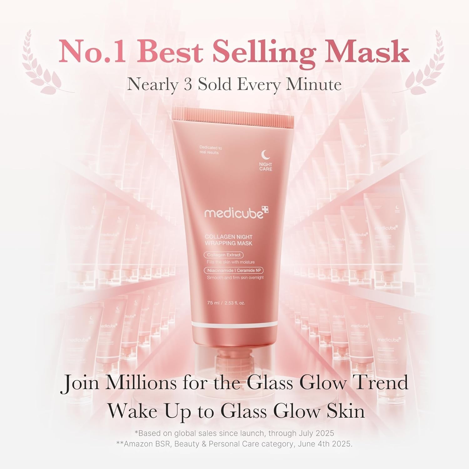 medicube Wrapping Mask Collagen Overnight Peel Off Facial Mask | Elasticity & Hy
