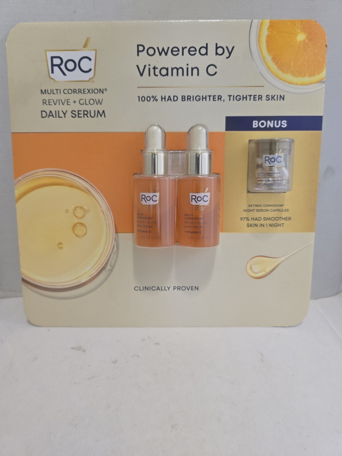 Multi Correction Revive + Glow Daily Syrum 2×1 Oz Bottles +10 Night Serum…