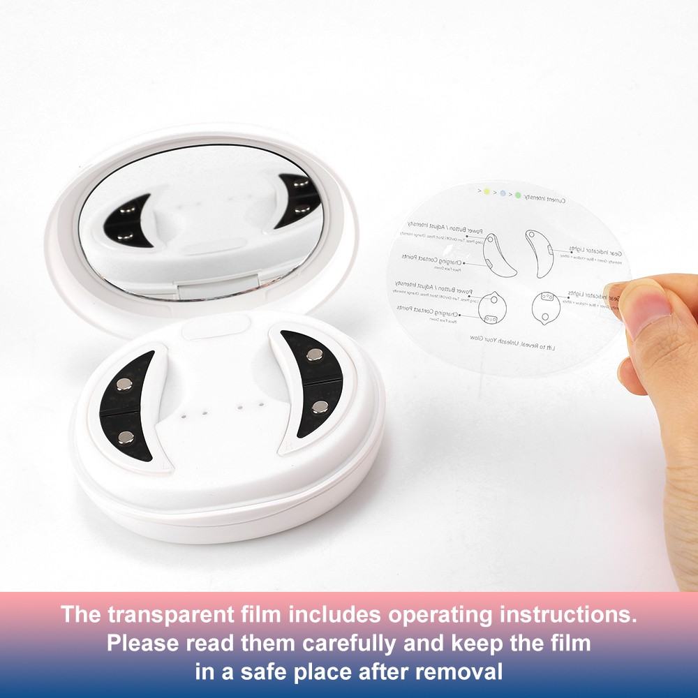 Eye Care EMS Micro Current Eyes Beauty Device RedLight Hot Compress Removes Dark