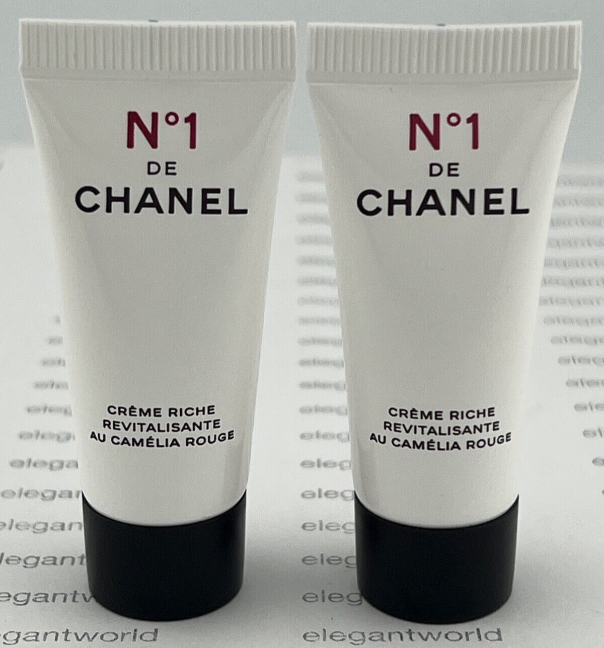 CHANEL NO 1 DE CHANEL CREME RICHE 5ml .17fl oz x 2 SAMPLE TUBES