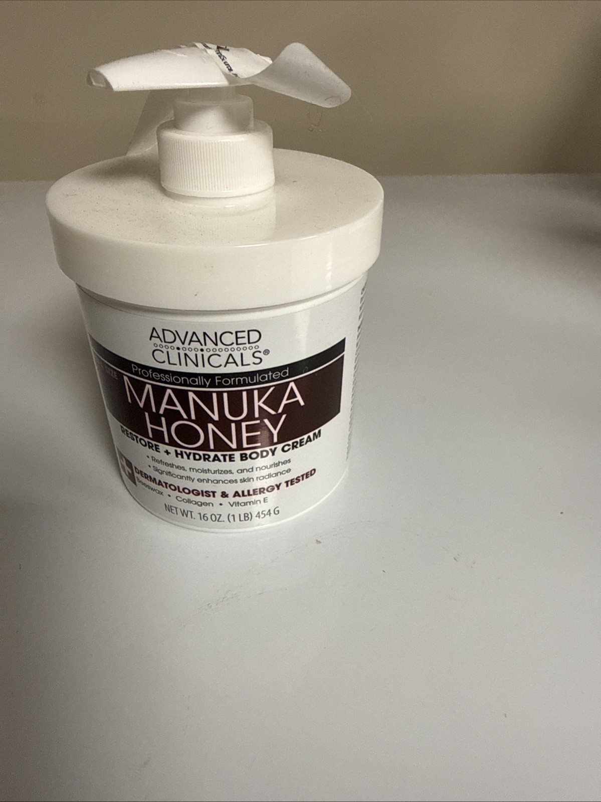Advanced Clinicals Manuka Honey Moisturizing Skin Lotion Daily Use – 16 oz NEW