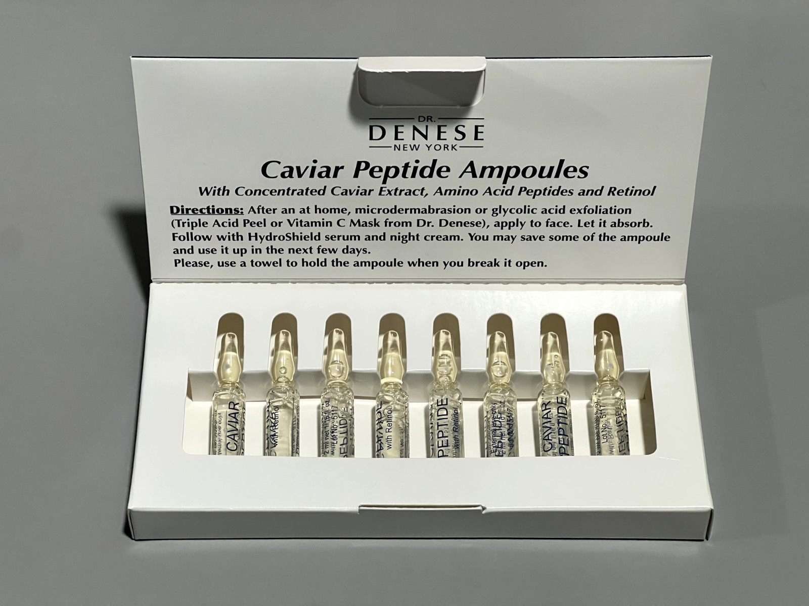Dr. Denese Caviar Peptide Ampoules w/Concentrated Caviar Extract **NEW IN BOX**