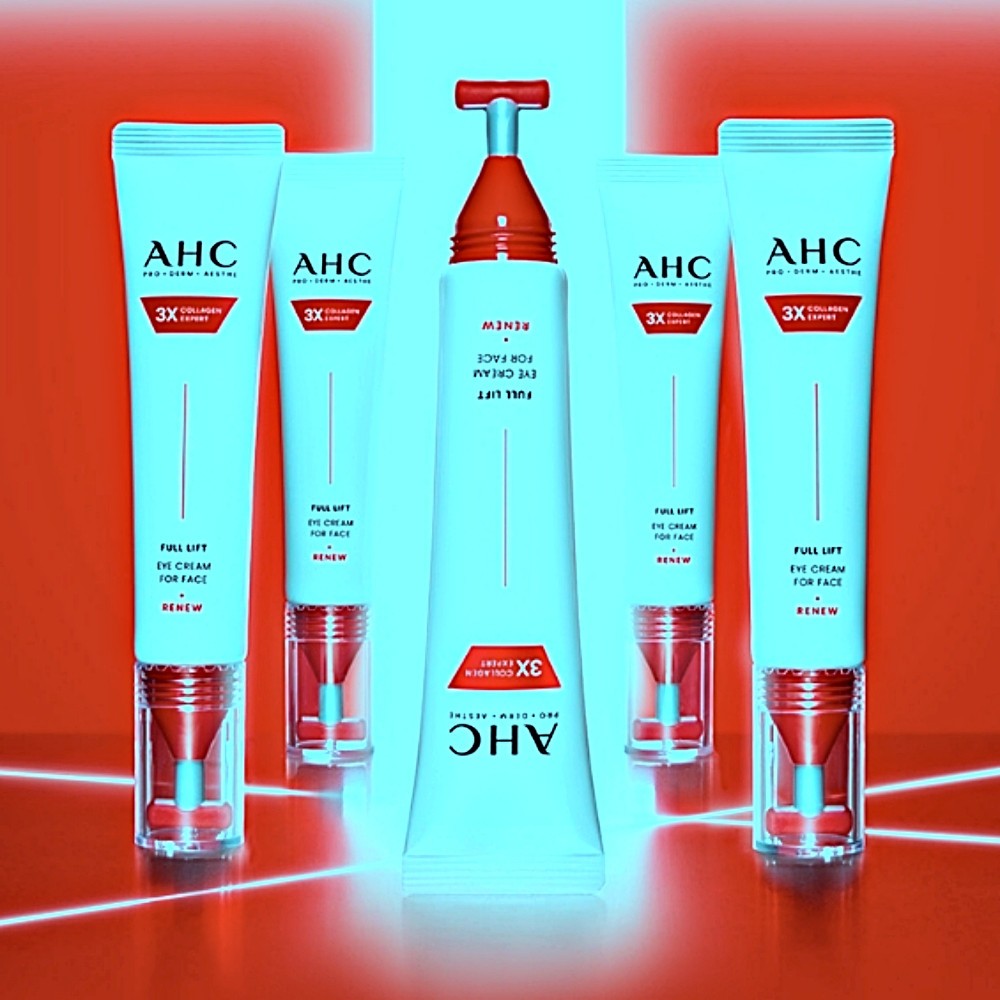 40ml + 40ml + 12m AHC Premier Ampoule In Eye Cream Core Lifting 6Types Collagen