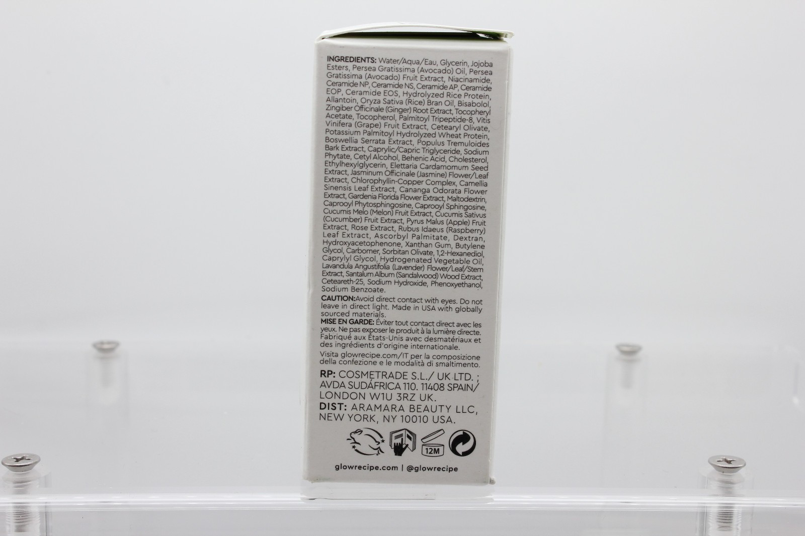 Glow Recipe Avocado Ceramide Recovery Relief Serum Barrier Rescue, Full Size 1oz